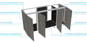 Preview: D-D Aqua-Pro Reef 1800 METAL FRAME ANTHRACITE MATT