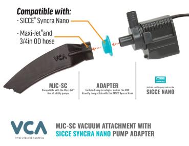 Preview: VCA MJ Crevice tool with SICCE Nano Adapter