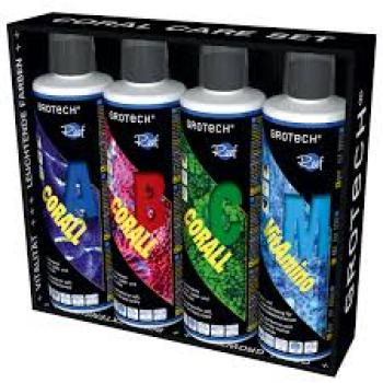 GroTech Coral Care Set - Corall A, B, C + Vitamino M je 500 ml