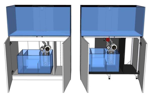 D-D Aqua-Pro Reef 1350 METAL FRAME TOBACCO OAK
